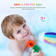 Elfinbay Rainbow Bath Bombs gift-ready packaging suitable for gifting