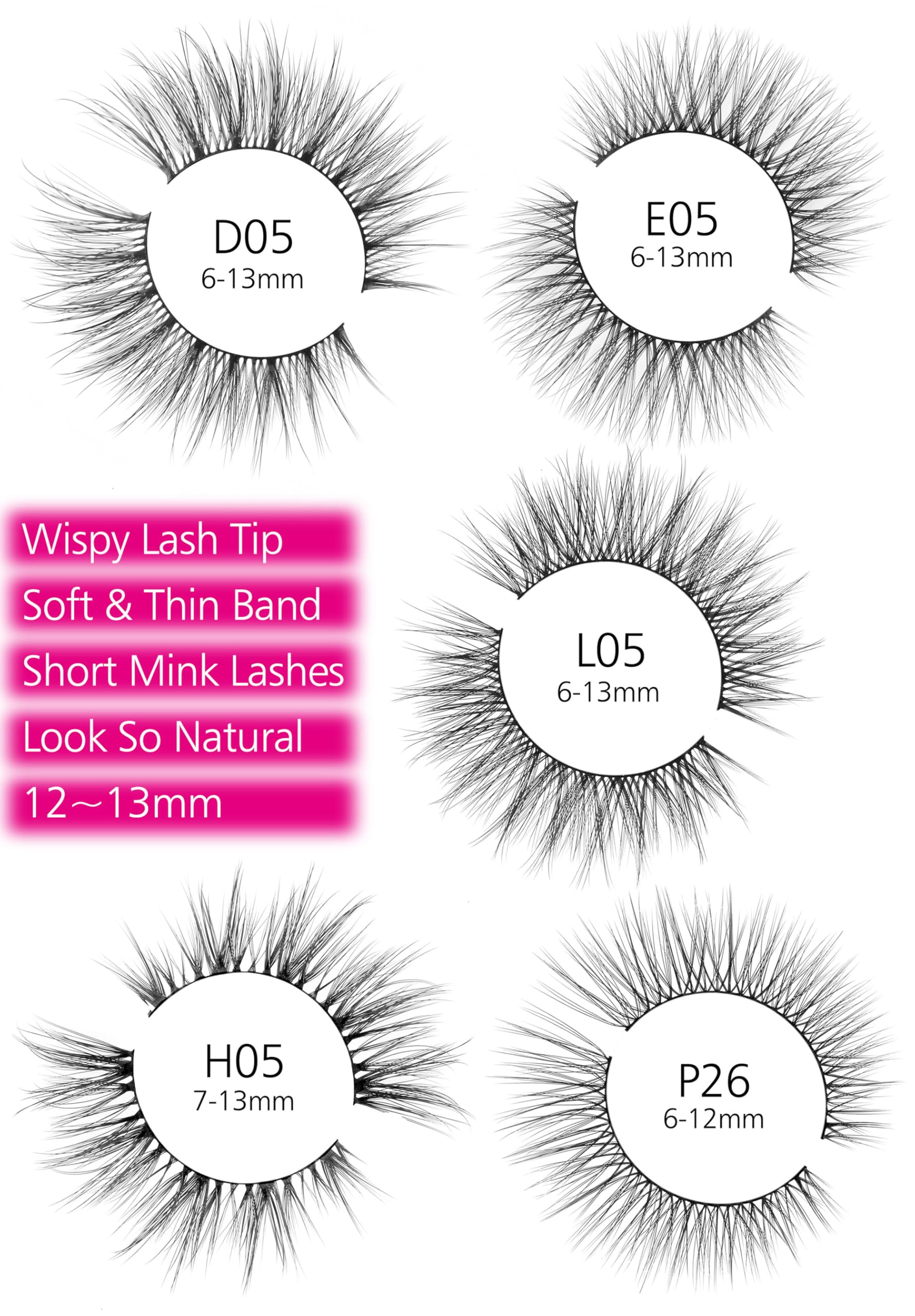 Eliace vegan cruelty-free lashes with lightweight band suitable for sensitive eyes