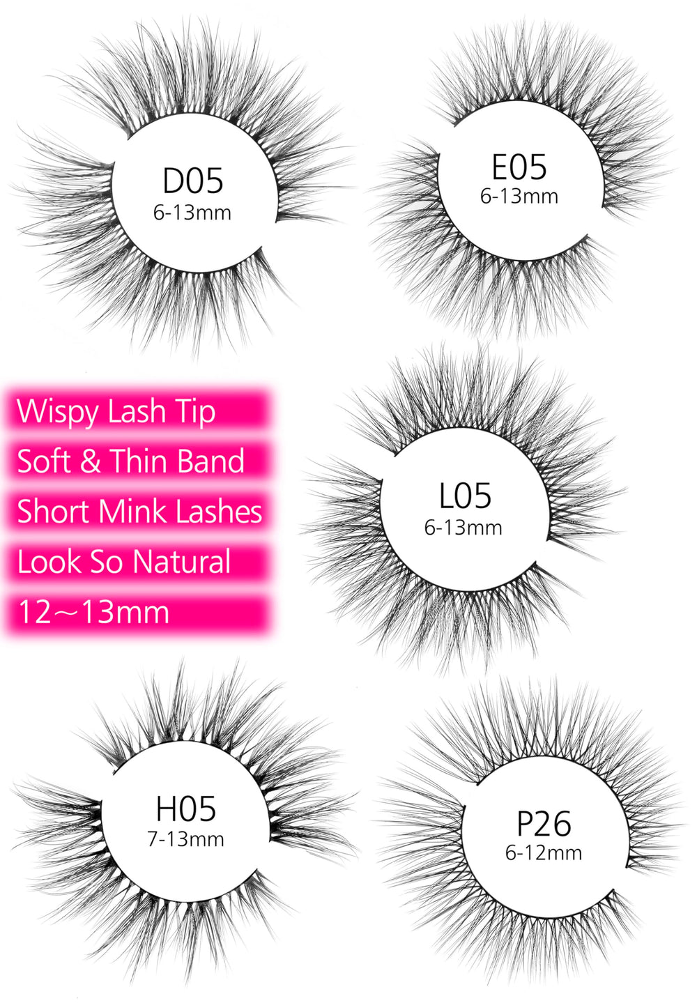 Eliace vegan cruelty-free lashes with lightweight band suitable for sensitive eyes
