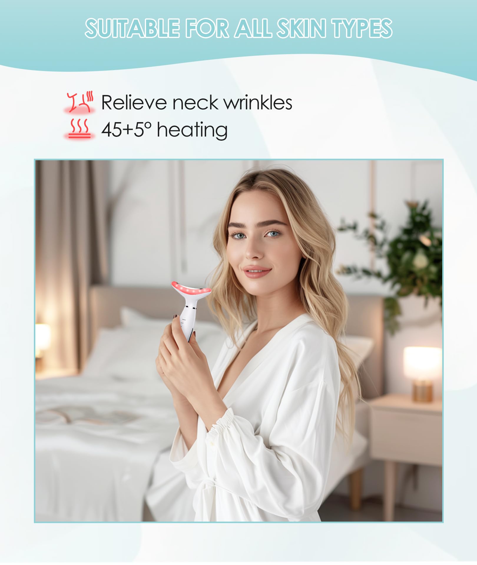 ELISHINE 7Color Neck Face Massager packaging box ready for gifting