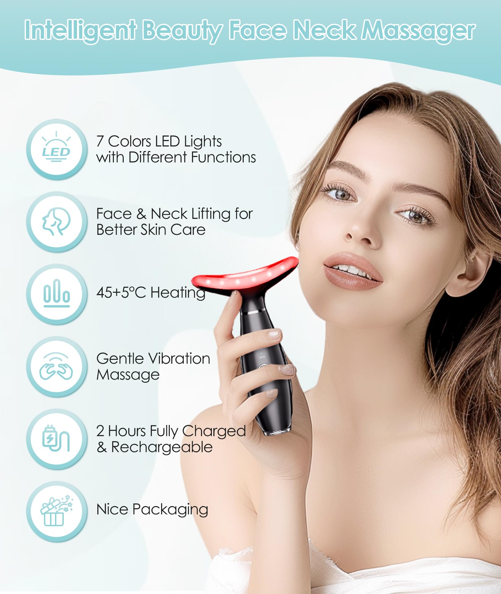 ELISHINE massager side view showing compact design and grip