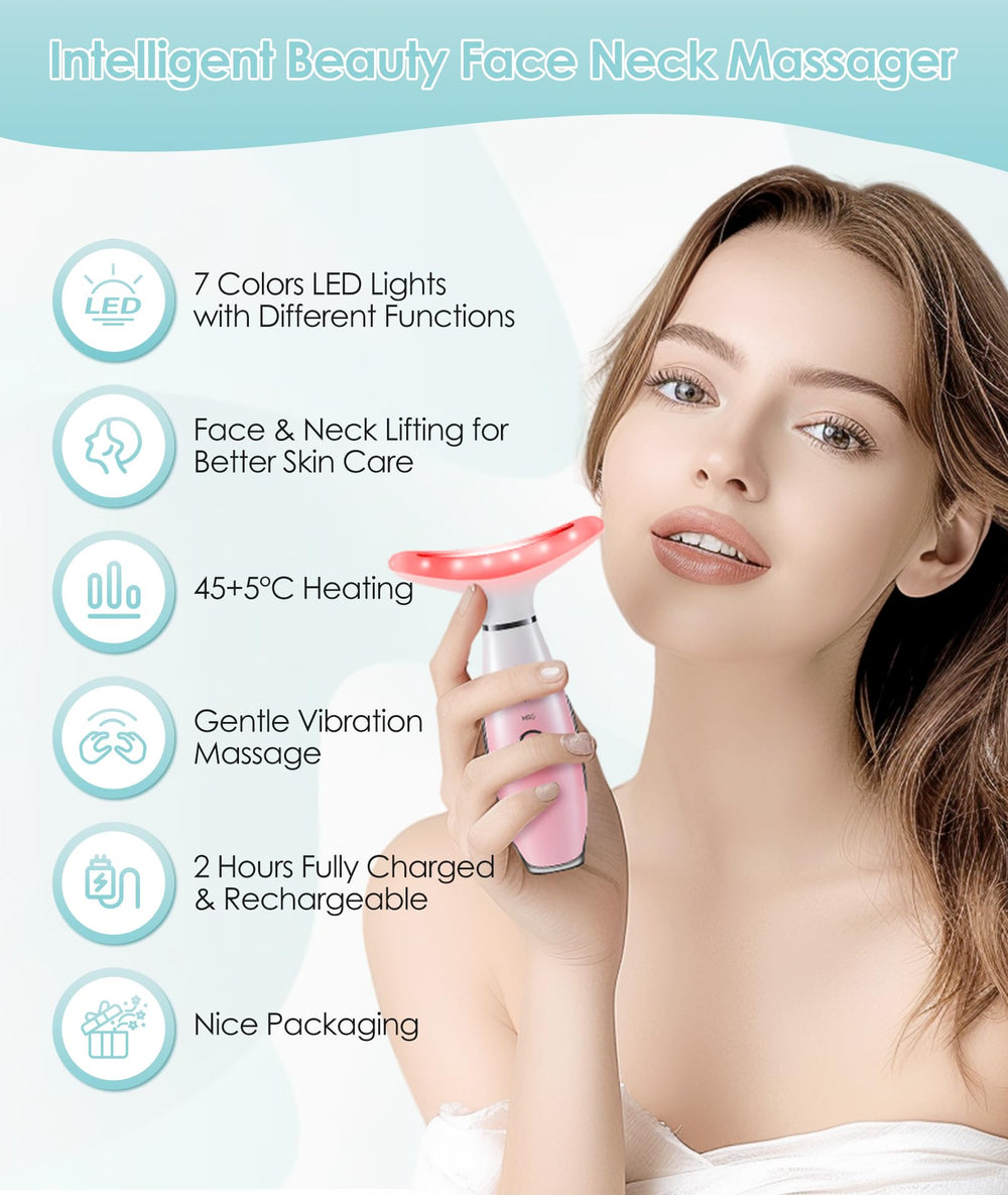 ELISHINE face massager vibrating thermals shown in use for rejuvenating routines