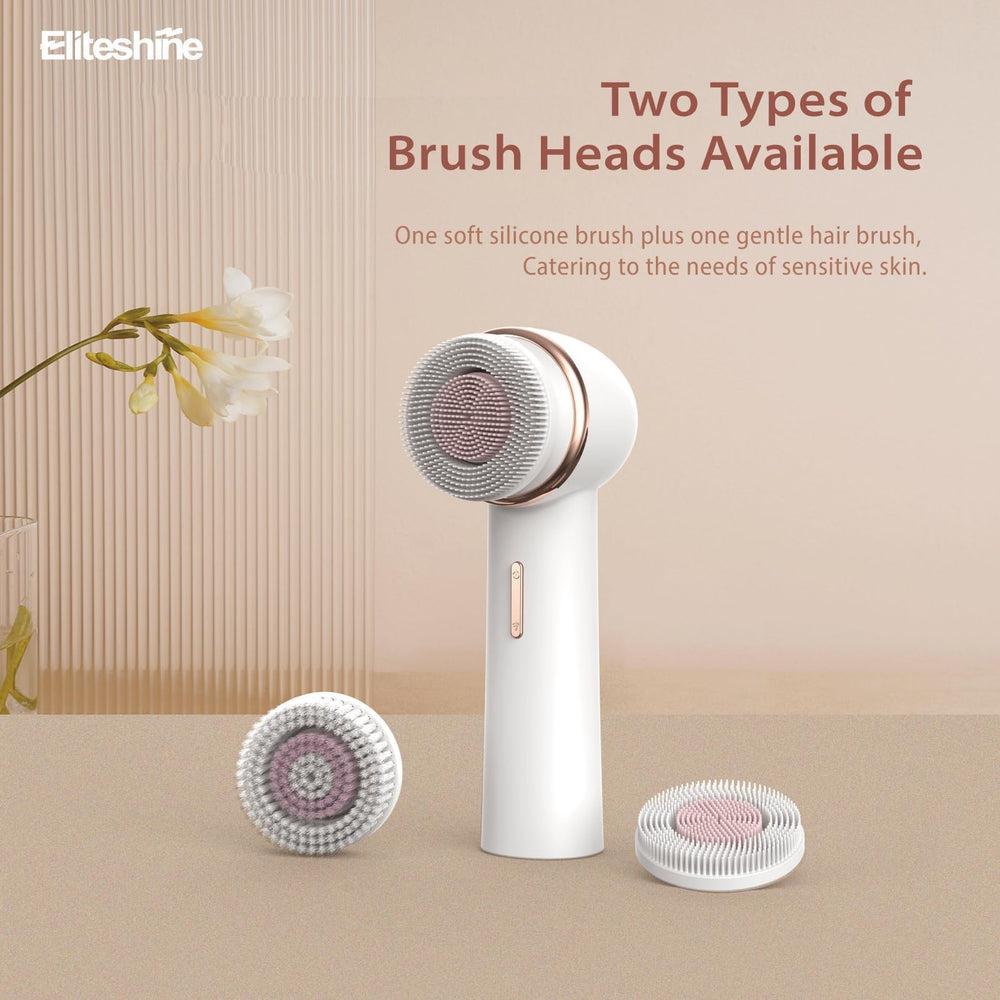 Eliteshine face-massage-tool provides spa-like relaxation during cleansing sessions.