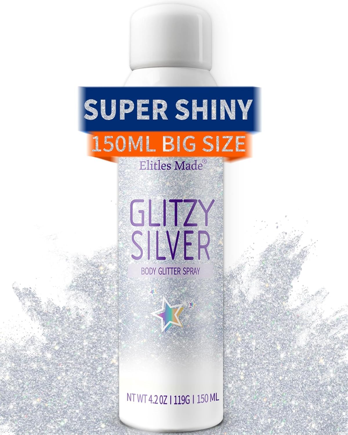 Elitles Made packaging bottle presentation emphasizing 150ml size and safety