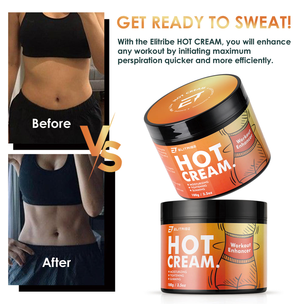 Elitribe hot cream application gesture for targeted warm-up