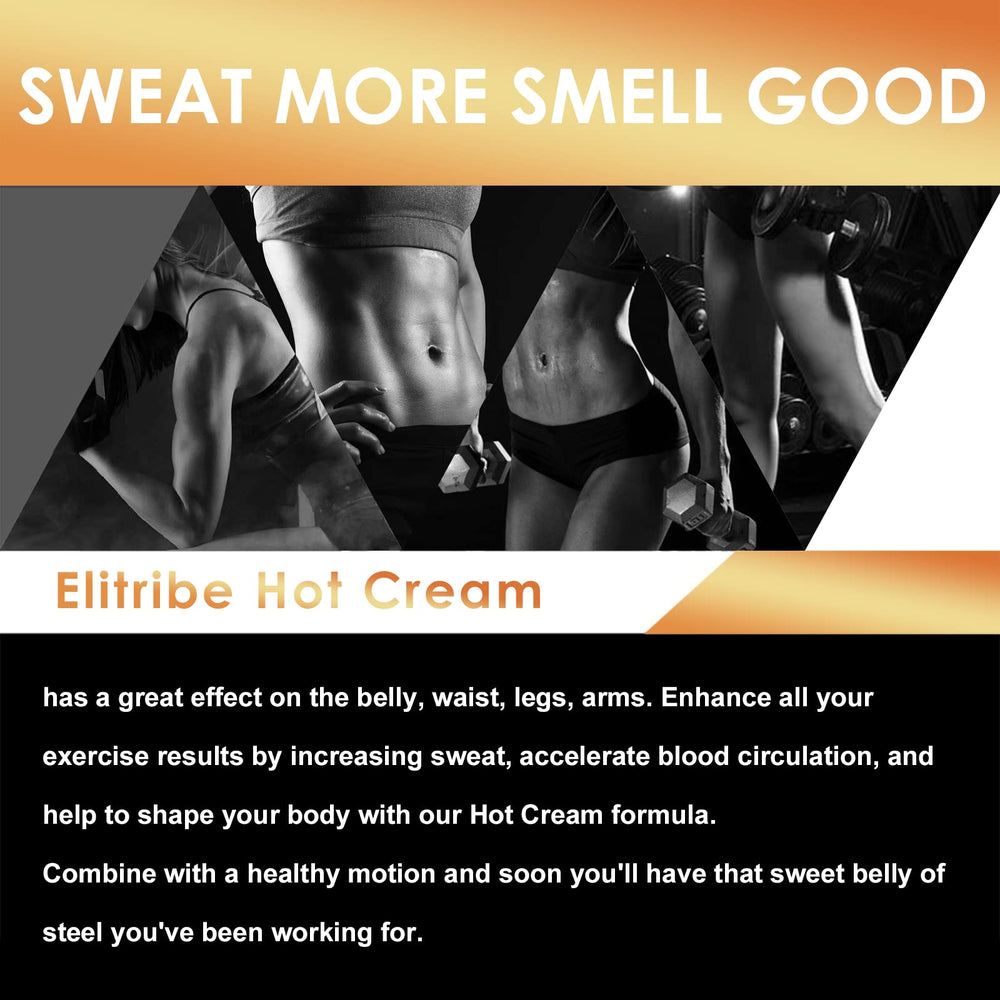 Elitribe hot cream applied to thighs during cardio prep