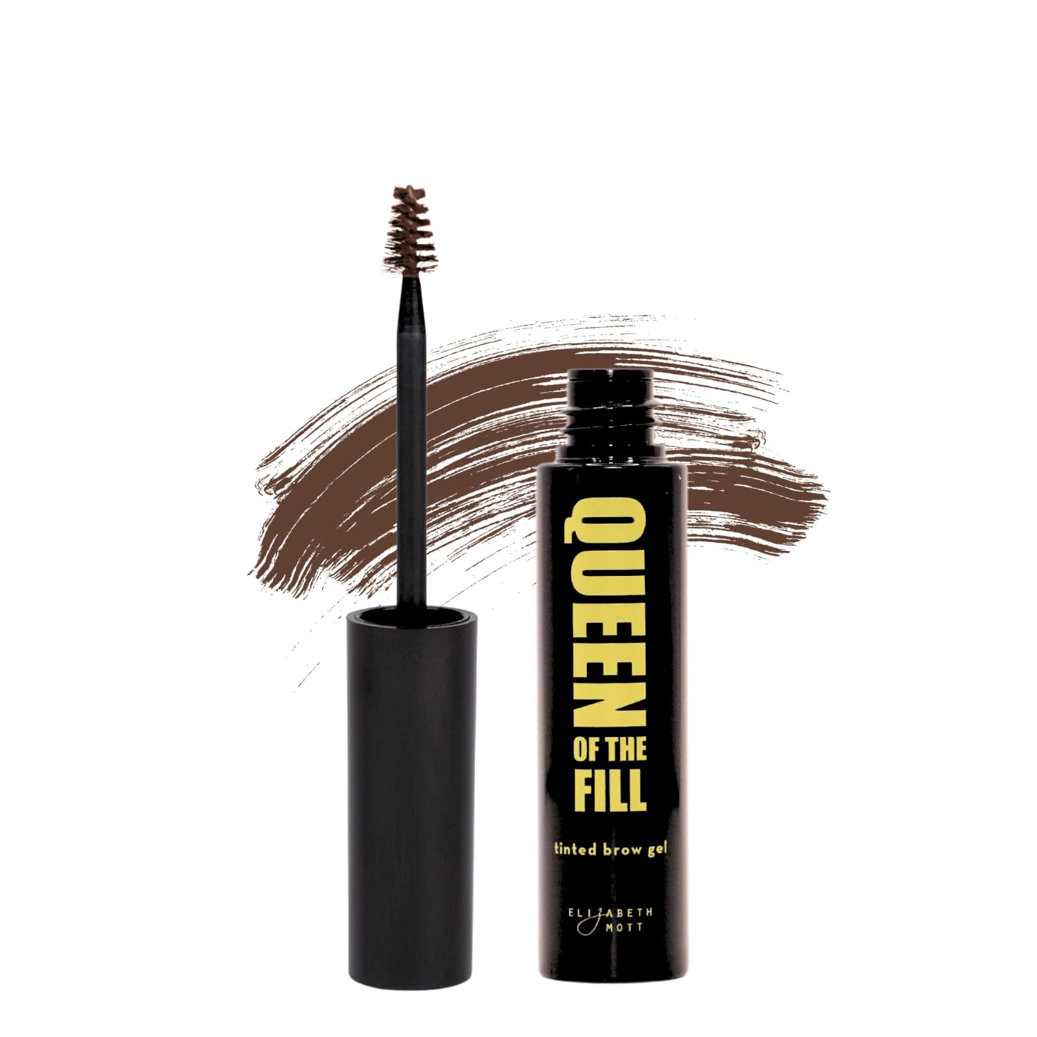 Elizabeth Mott Queen of the Fill packaging shown for easy shopping and premium feel