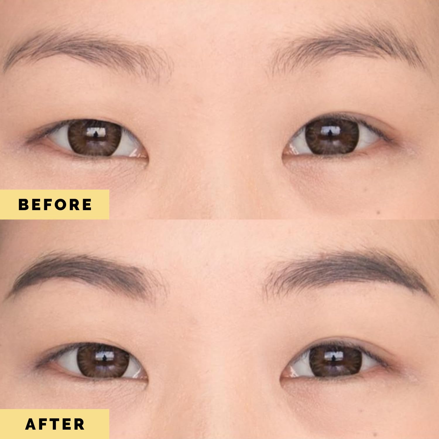 Elizabeth Mott Eyebrow Gel spiraltech brush detail highlights precise application.