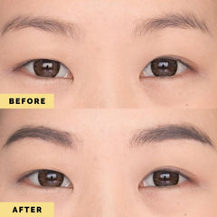 Elizabeth Mott Eyebrow Gel spiraltech brush detail highlights precise application.