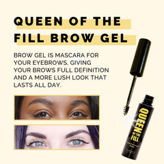 Elizabeth Mott Queen of the Fill brow gel creates natural fill strokes.