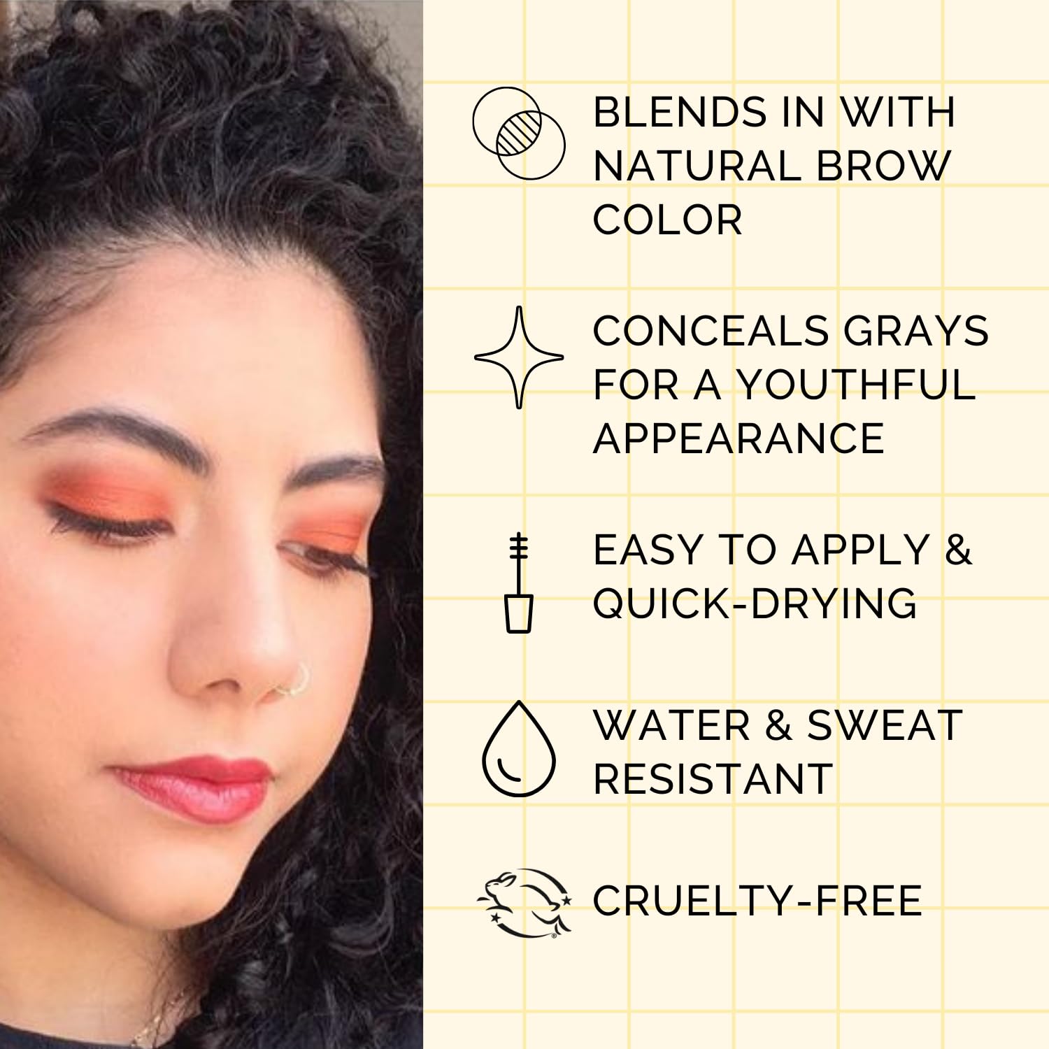 Elizabeth Mott Queen of the Fill covers grey hairs for a uniform brow.