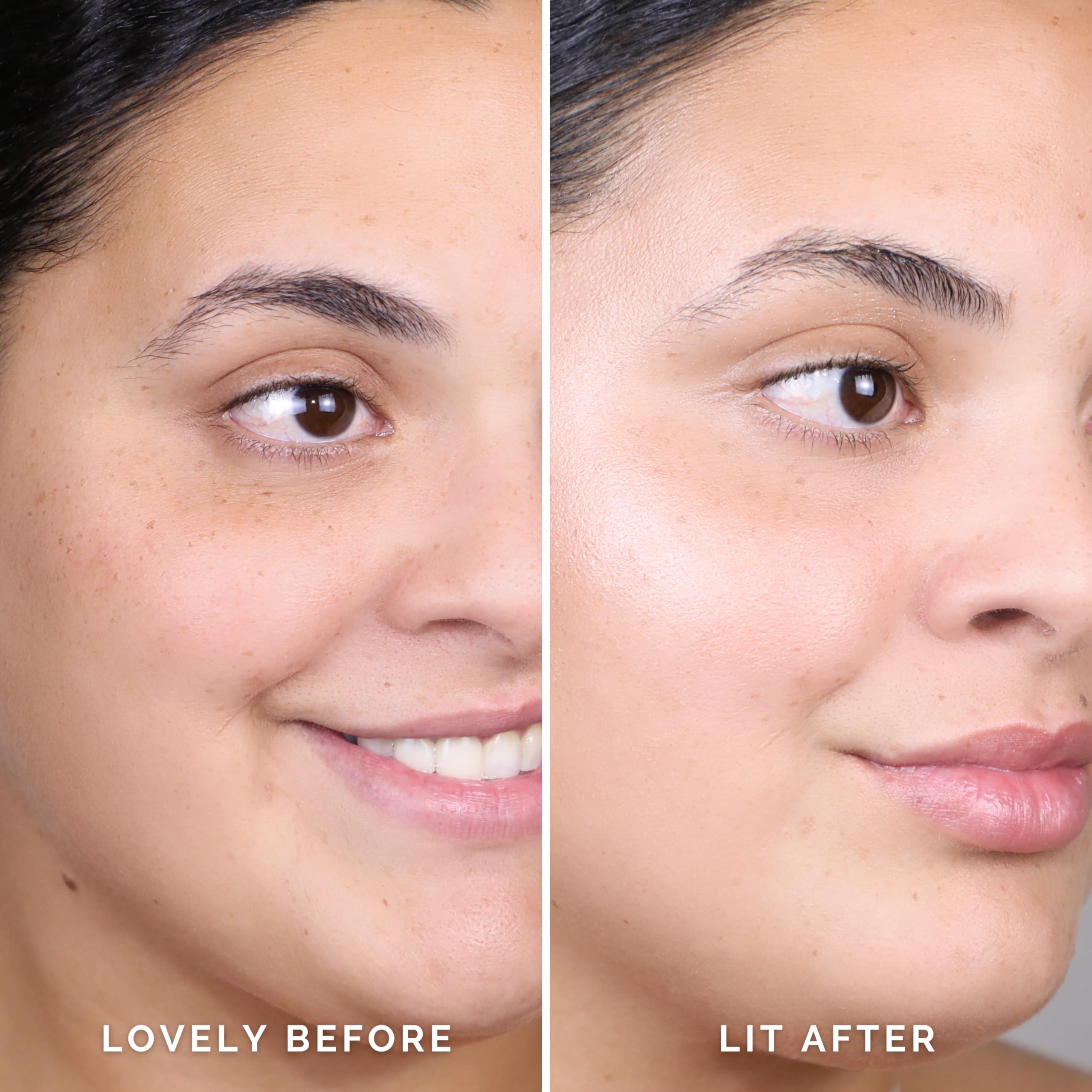 Elizabeth Mott squalane finish swatch demonstrating smoothing and elasticity support