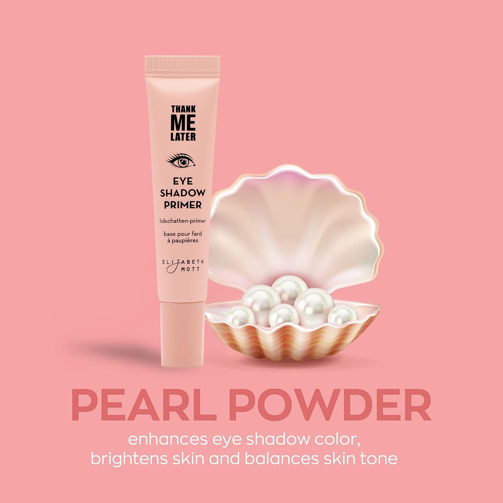 Elizabeth Mott Thank Me Later Eye Primer's lightweight texture feels barely there on eyelids.