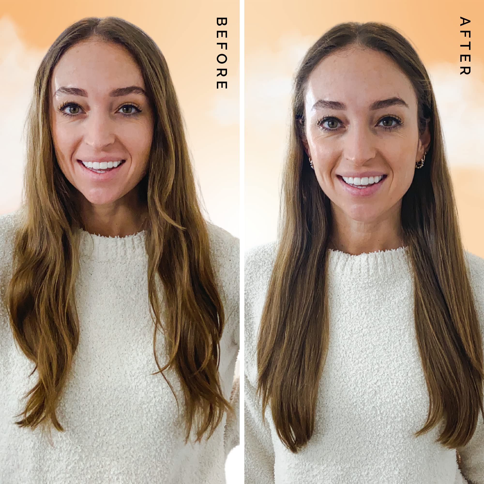 Elizabeth Mott hair oil delivers a smooth, shiny finish