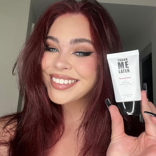 Elizabeth Mott Thank Me Later primer reduces oil for long wear