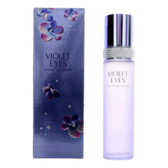 Elizabeth Taylor Violet Eyes EDP bottle showcases a signature scent for day-to-night wear