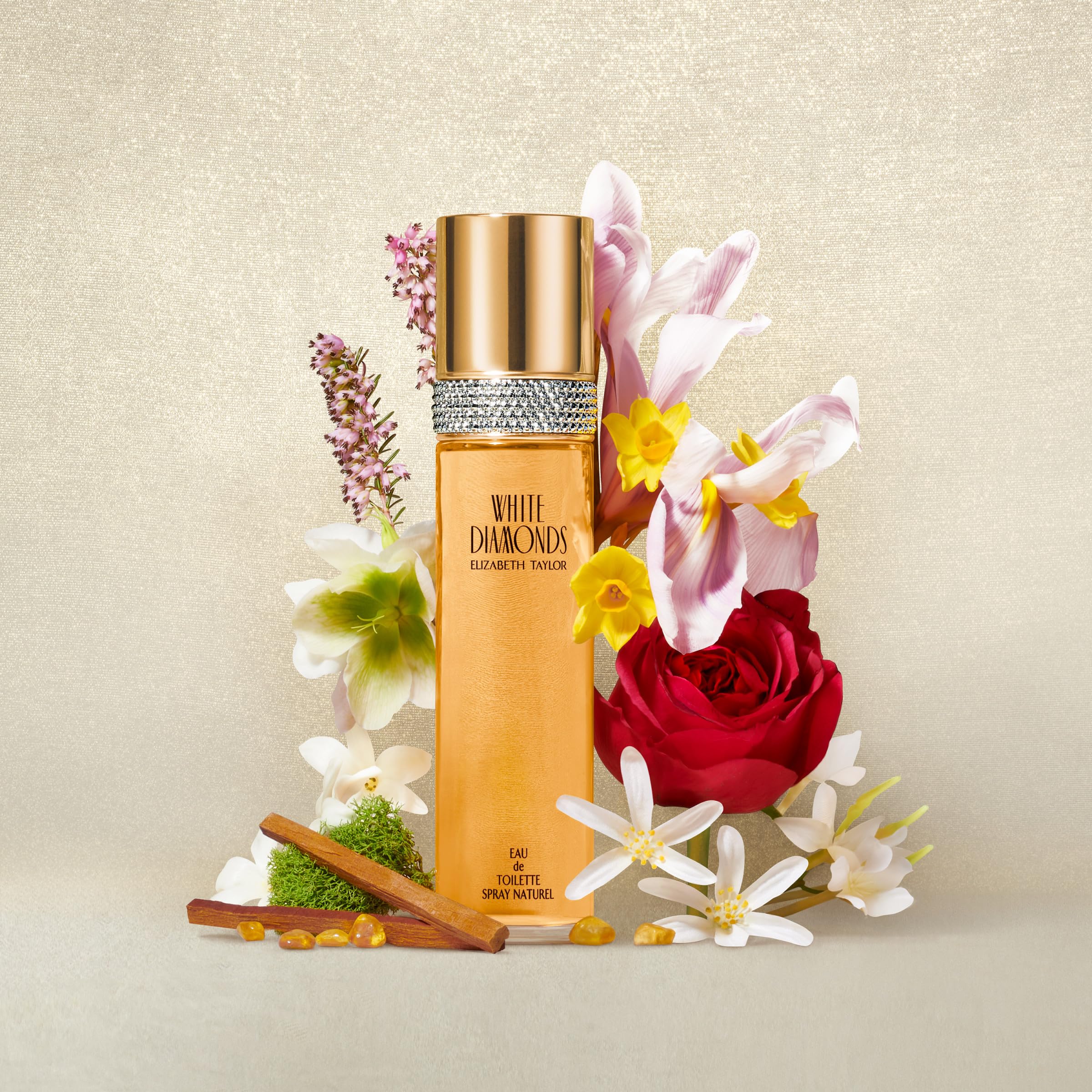 Elizabeth Taylor White Diamonds 3.3oz bottle for long-lasting fragrance and generous use.