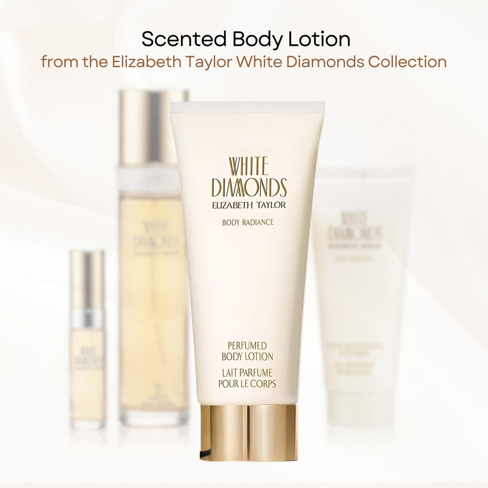 Elizabeth Taylor White Diamonds body lotion ideal for daytime wear and subtle aroma