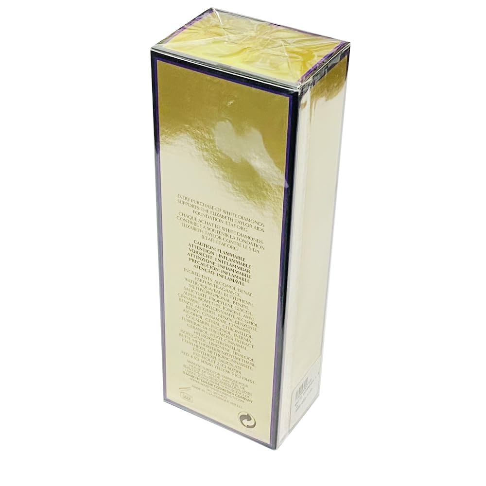 Elizabeth Taylor White Diamonds packaging highlights premium presentation for gifting and special occasions.