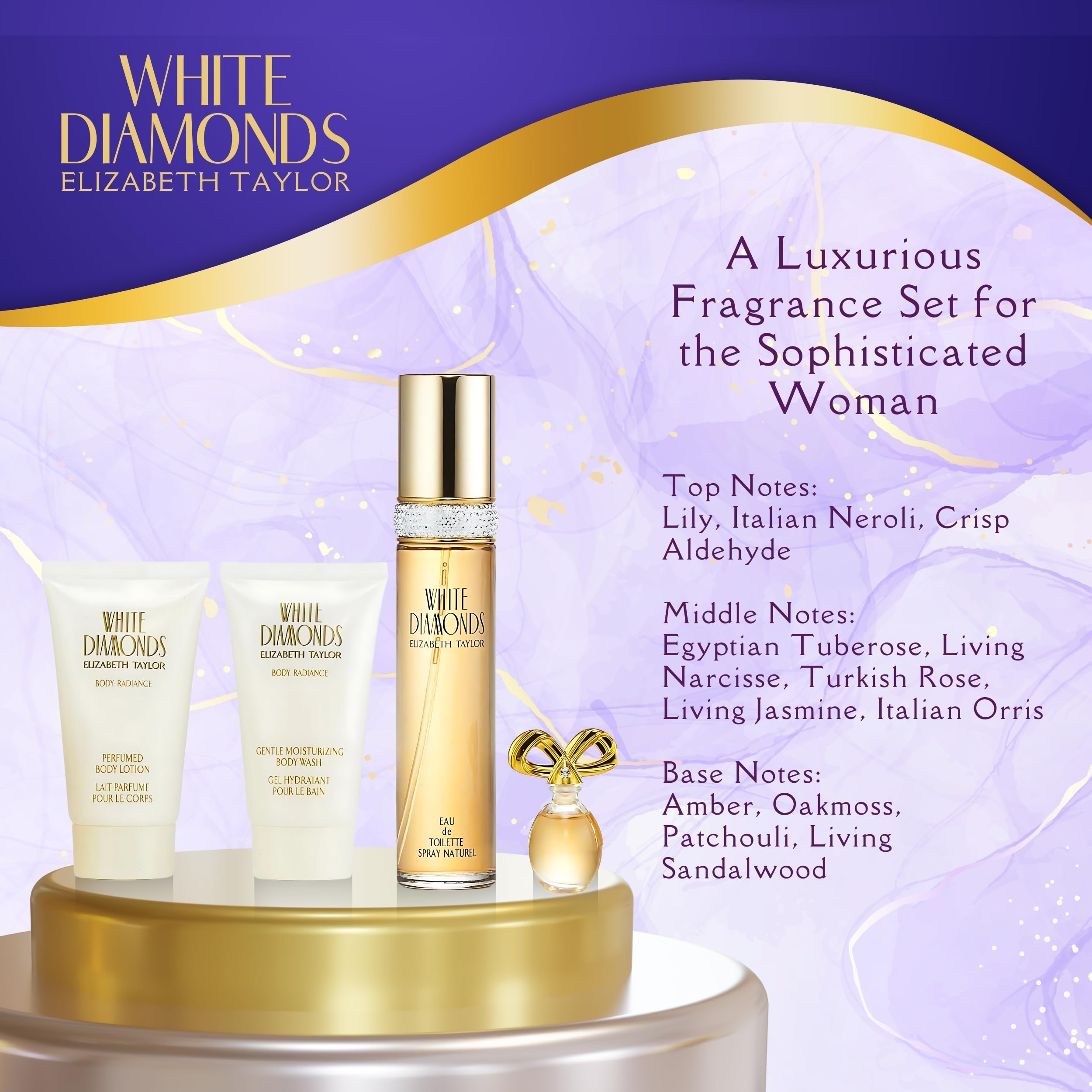 Elizabeth Taylor White Diamonds travel spray for on-the-go fragrance
