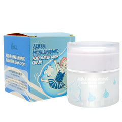 Elizavecca Aqua Hyaluronic Water Drop Cream applied to clean skin.
