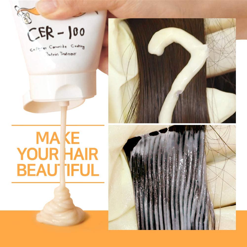 Elizavecca Cer-100 after-use shine and silky feel on hair