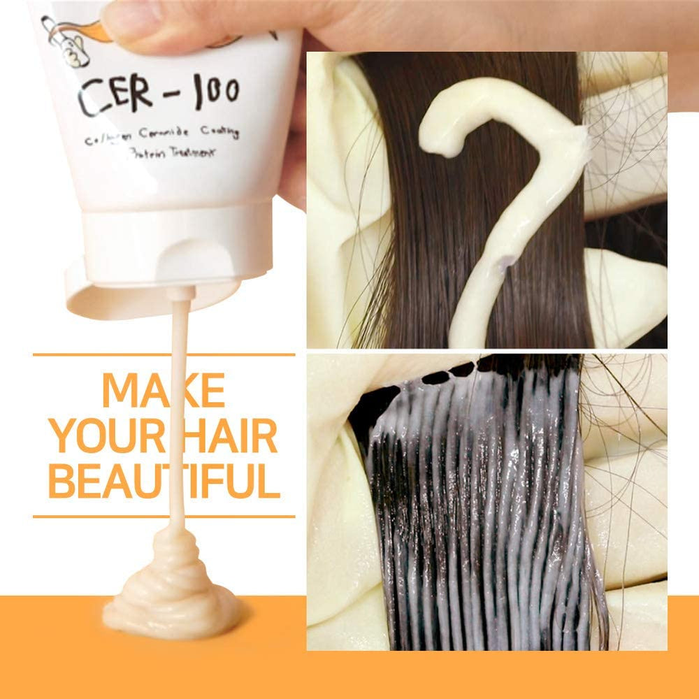 Elizavecca Cer-100 after-use shine and silky feel on hair
