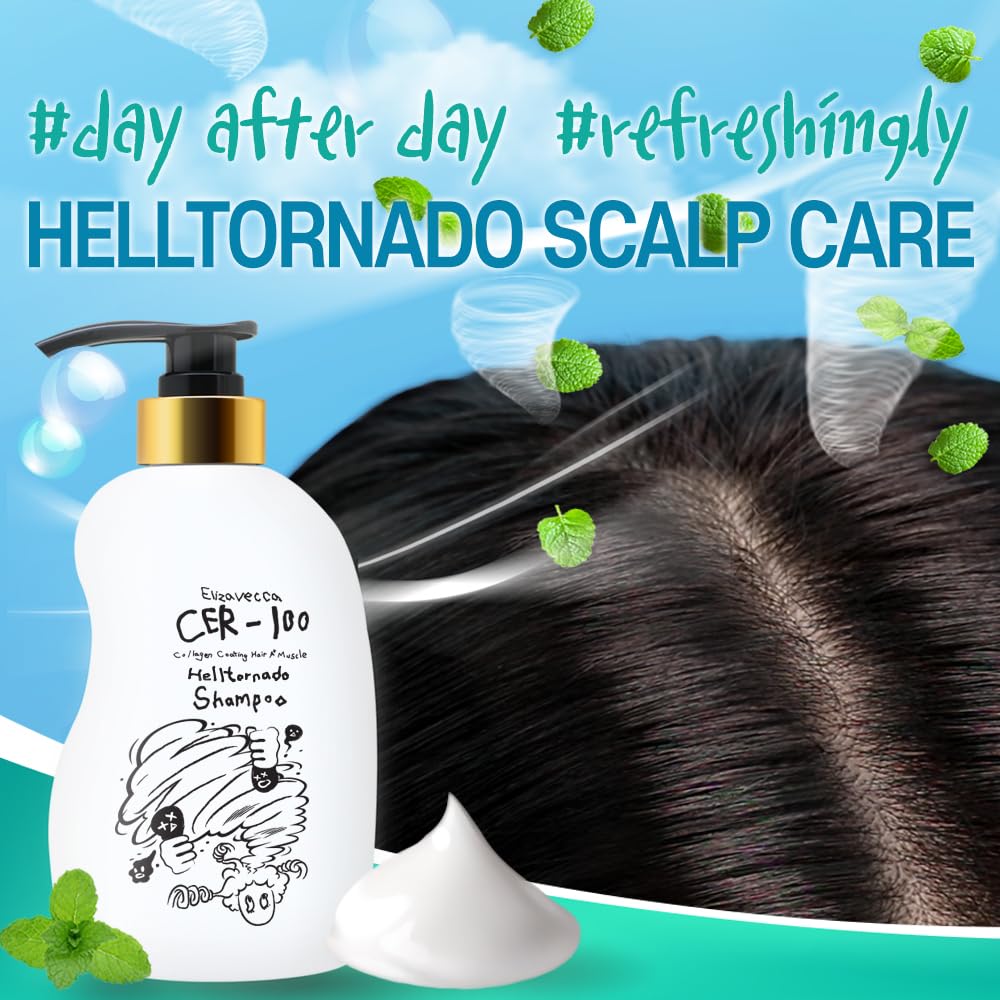 500 ml label of Elizavecca CER-100 Collagen Coating Shampoo