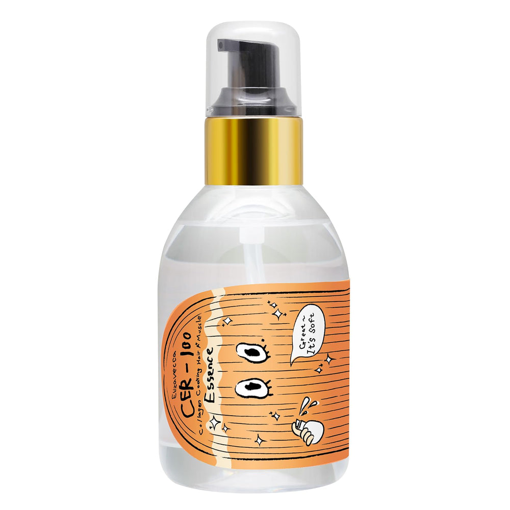 Elizavecca CER-100 hair muscle essence bottle for nourished, glossy hair.