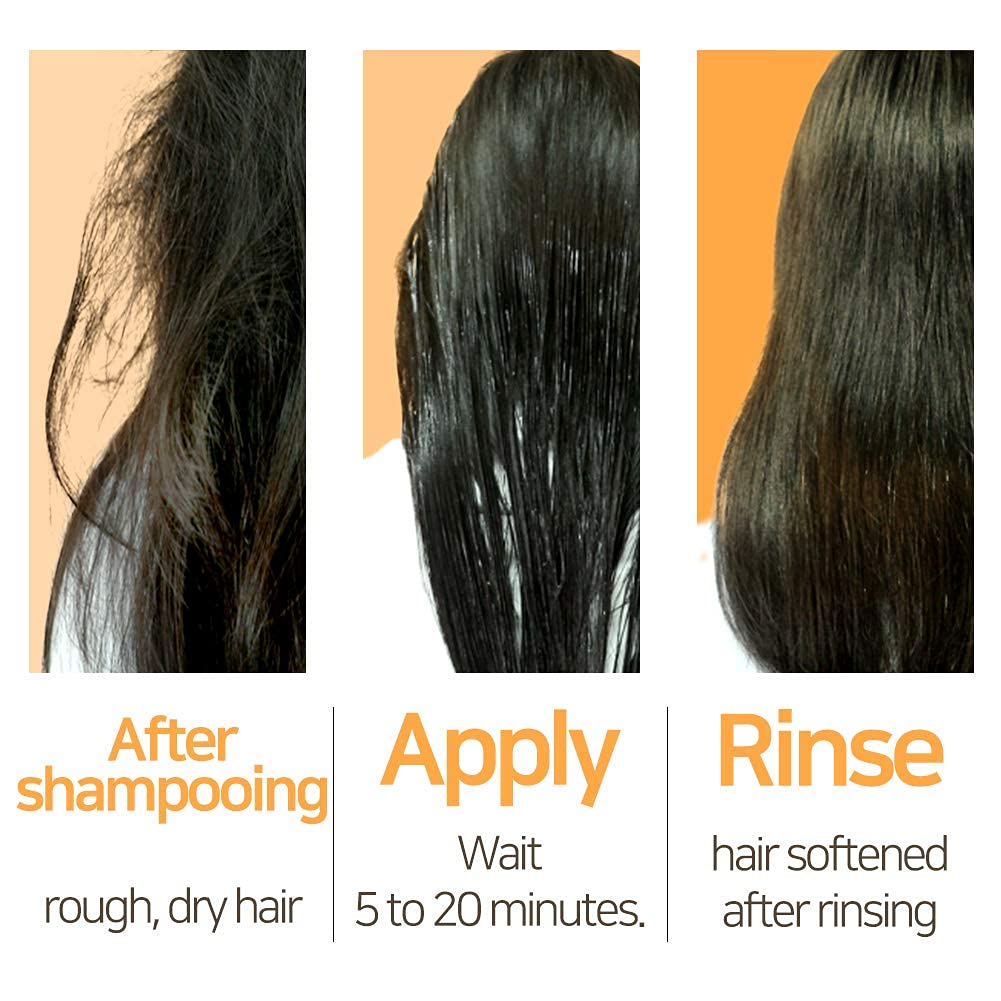 Elizavecca Cer-100 rinse-off massage action demonstrates thorough conditioning