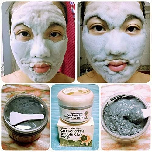 Elizavecca Milky Piggy carbonated mask after use shows refined pores