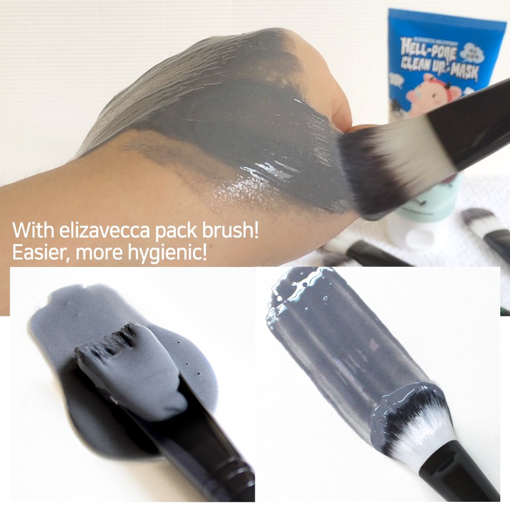 Elizavecca Milky Piggy Hell Pore Clean Up Mask peel-off action revealing refreshed skin.