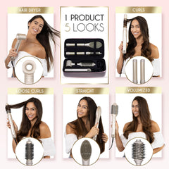 ELLA BELLA 6in1 32mm curler left delivers voluminous curls with even heat