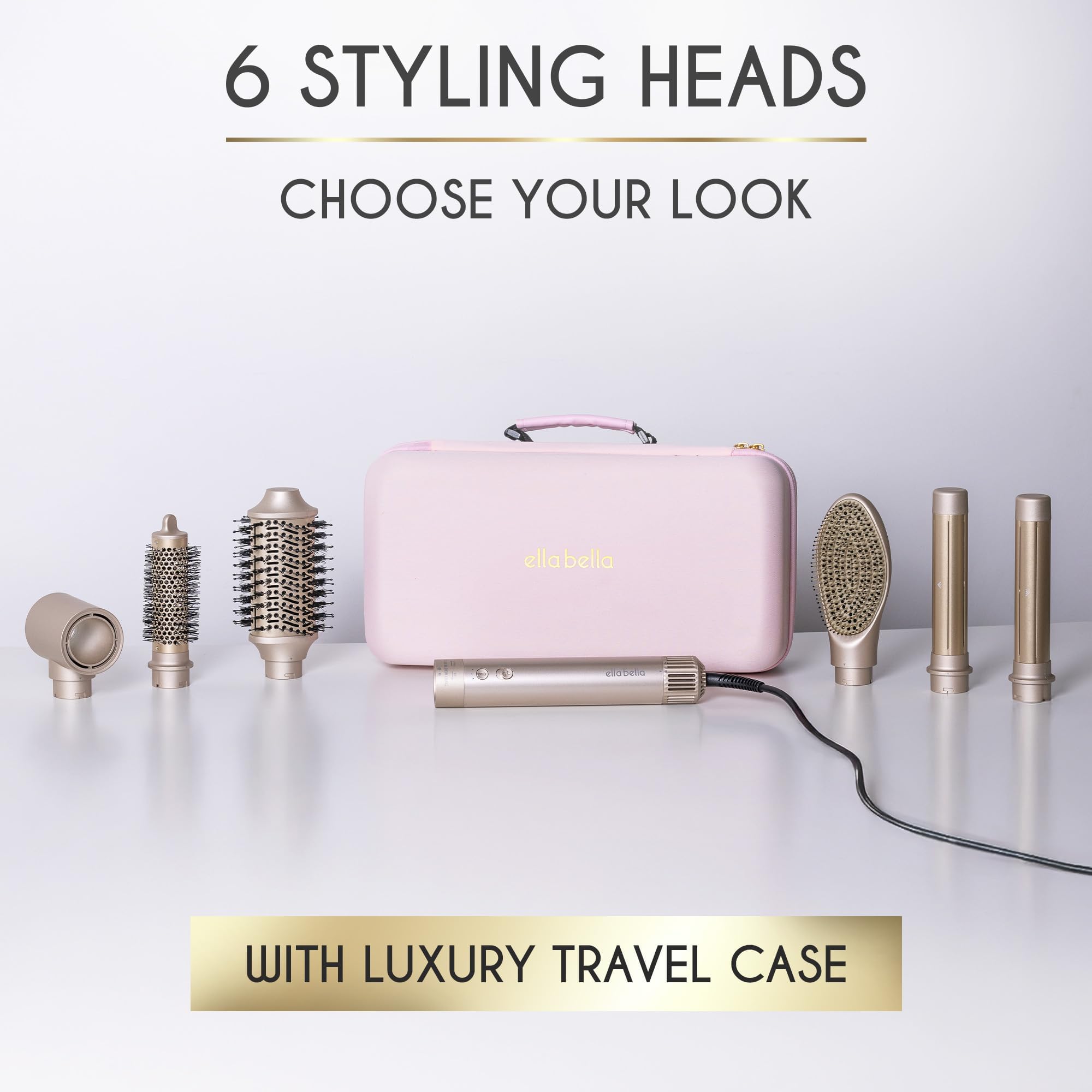 ELLA BELLA 6in1 hair straightener for sleek, controlled styling