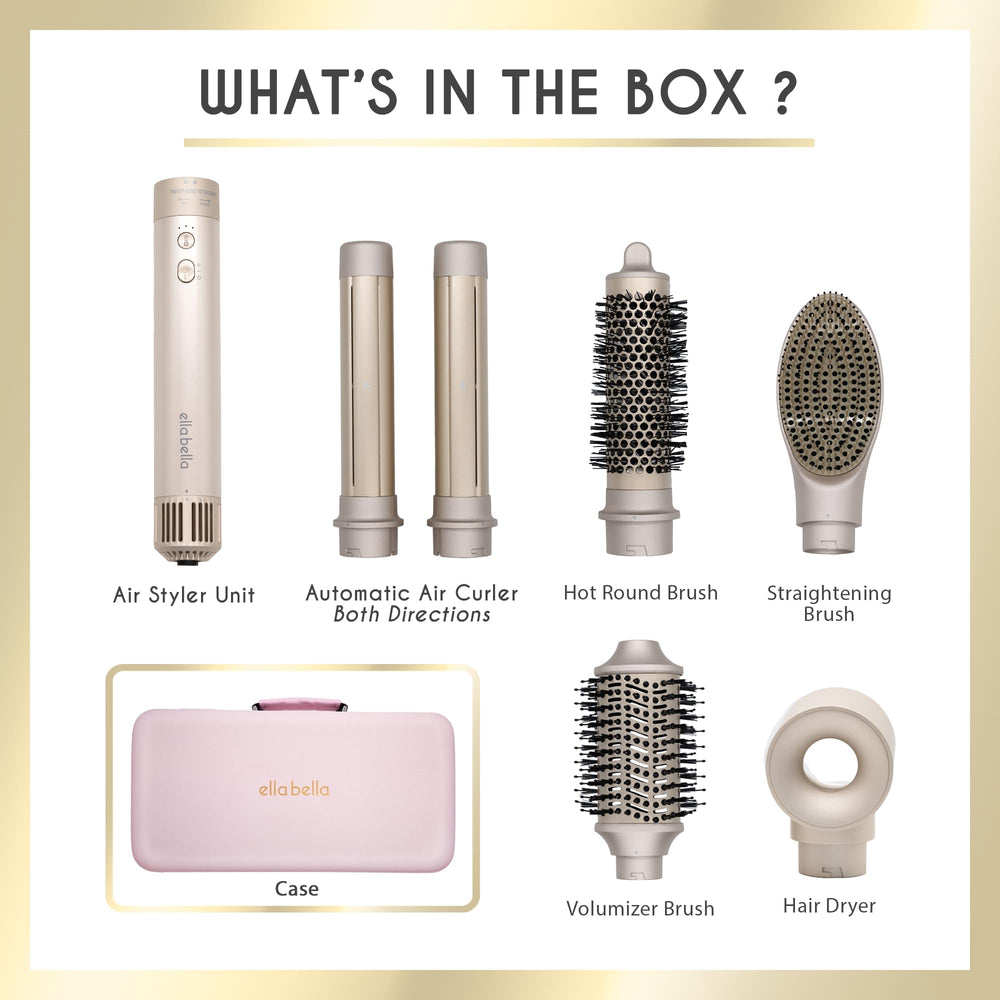ELLA BELLA 6in1 thermal settings customize heat for different hair types