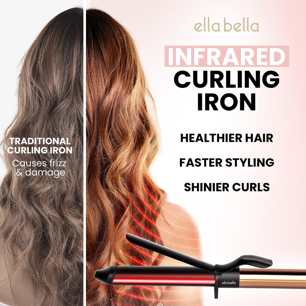 ELLA BELLA Curling Iron carry case and mat for safe storage.
