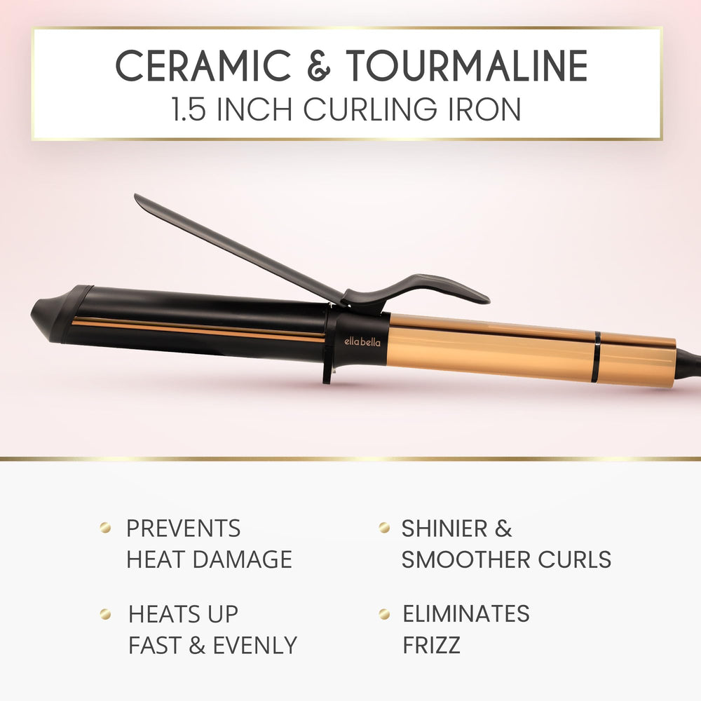 ELLA BELLA Curling Iron professional design for salon-quality results.