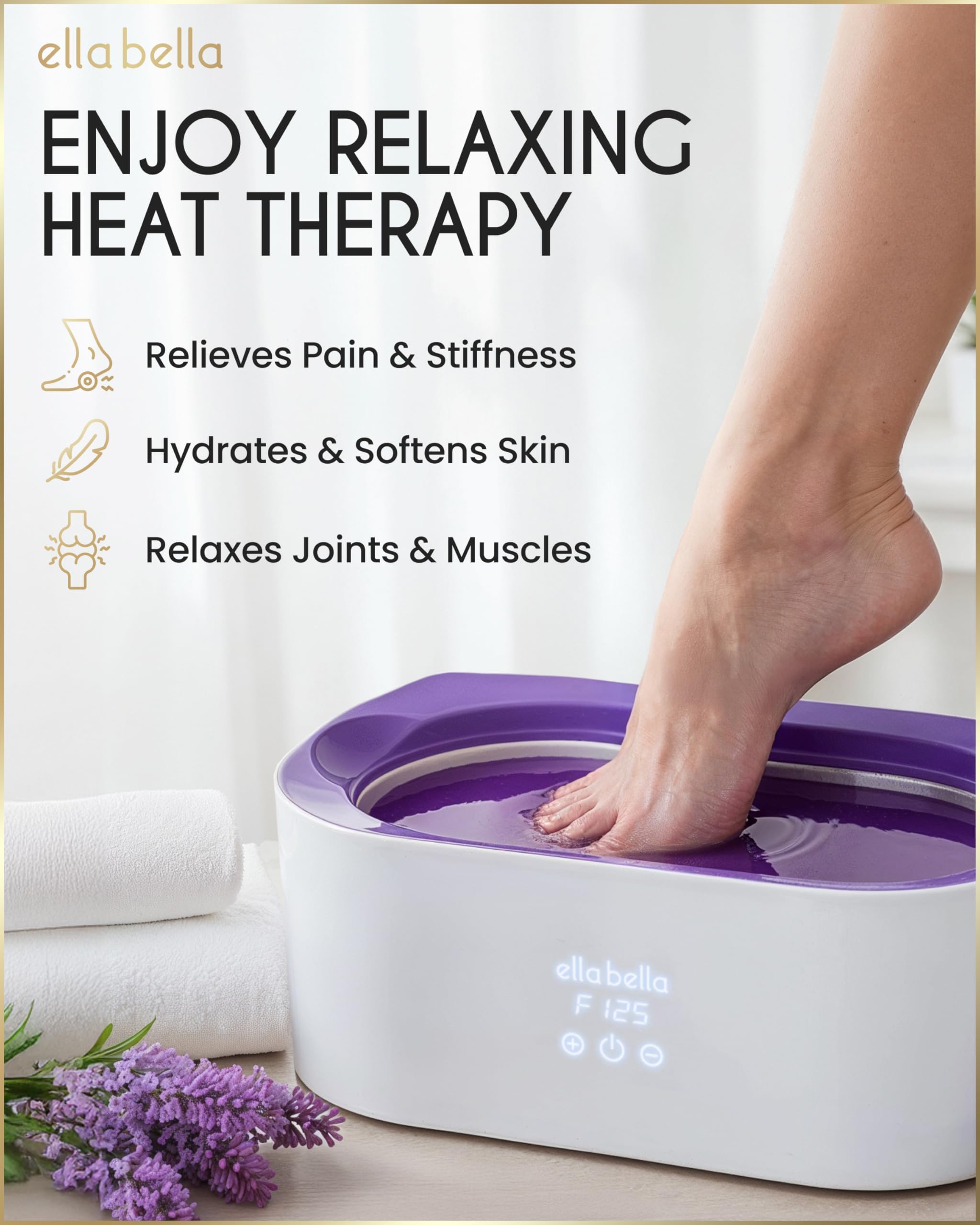 ELLA BELLA paraffin wax refills large pack ready for quick hand and foot pampering.