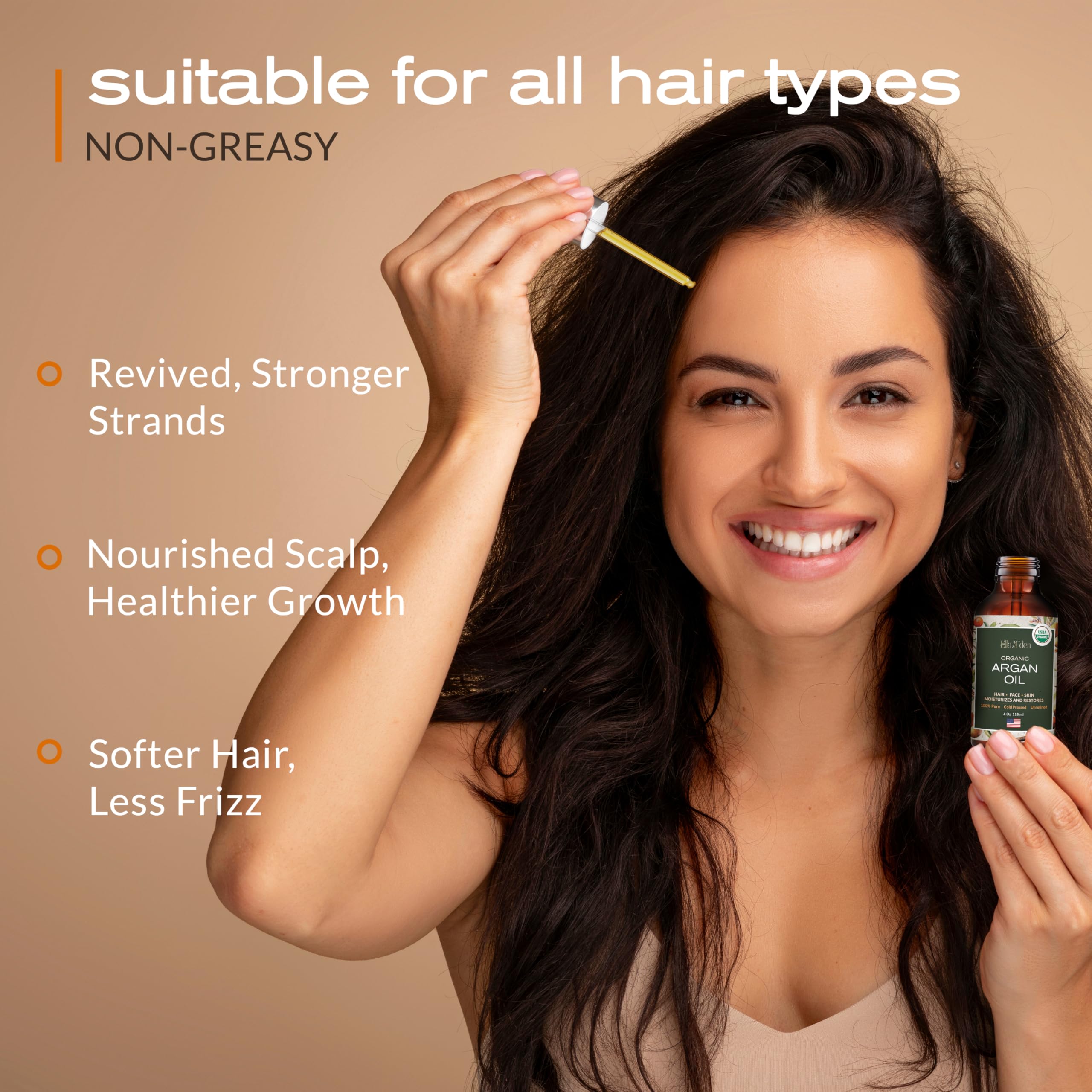 Ella & Eden Argan Oil ingredients highlight argan nuts source.