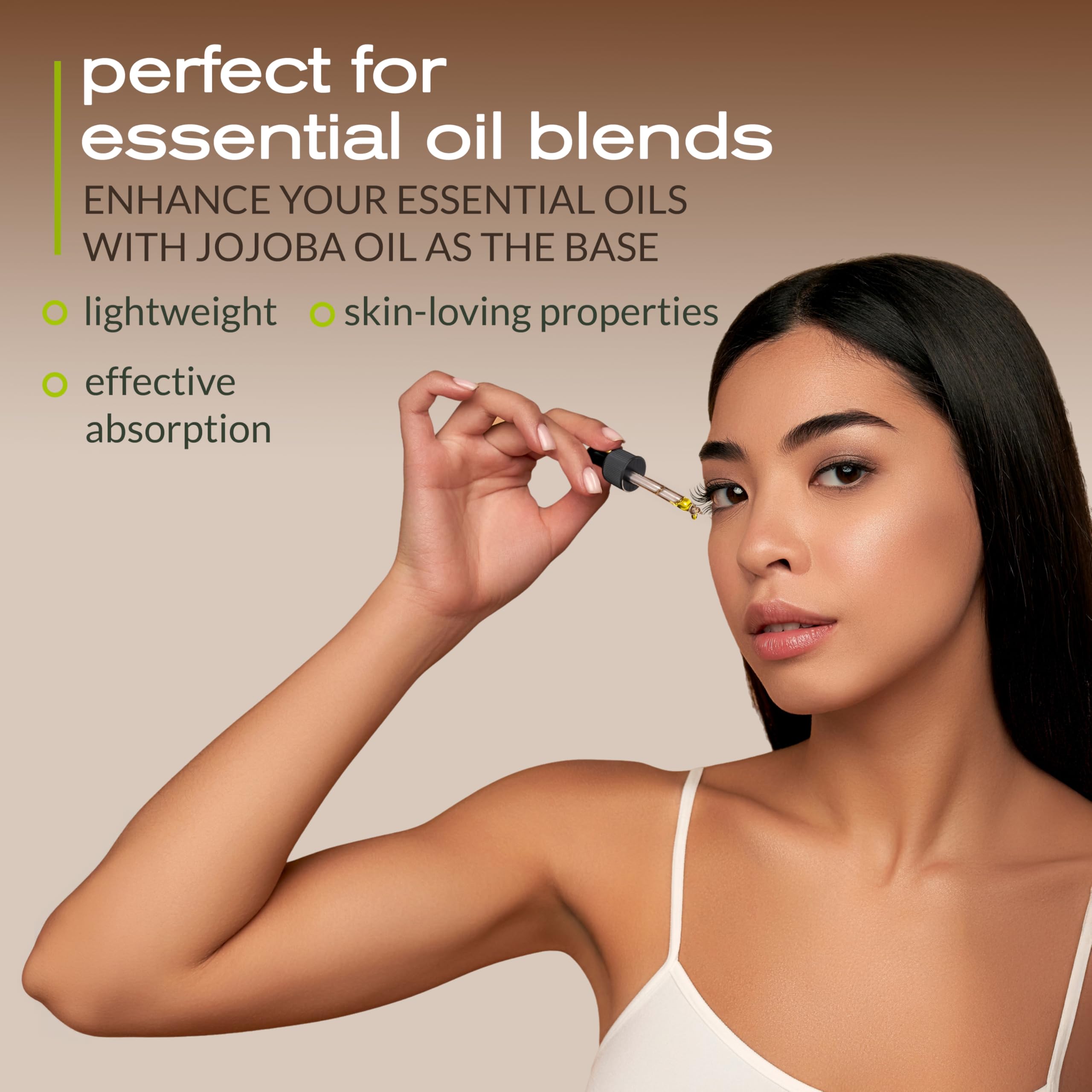 Ella & Eden jojoba oil as carrier oil for essential oils mixing.