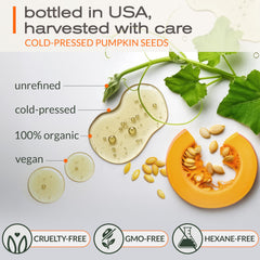 Ella & Eden pumpkin seed oil scalp massage showing nourishing moisture