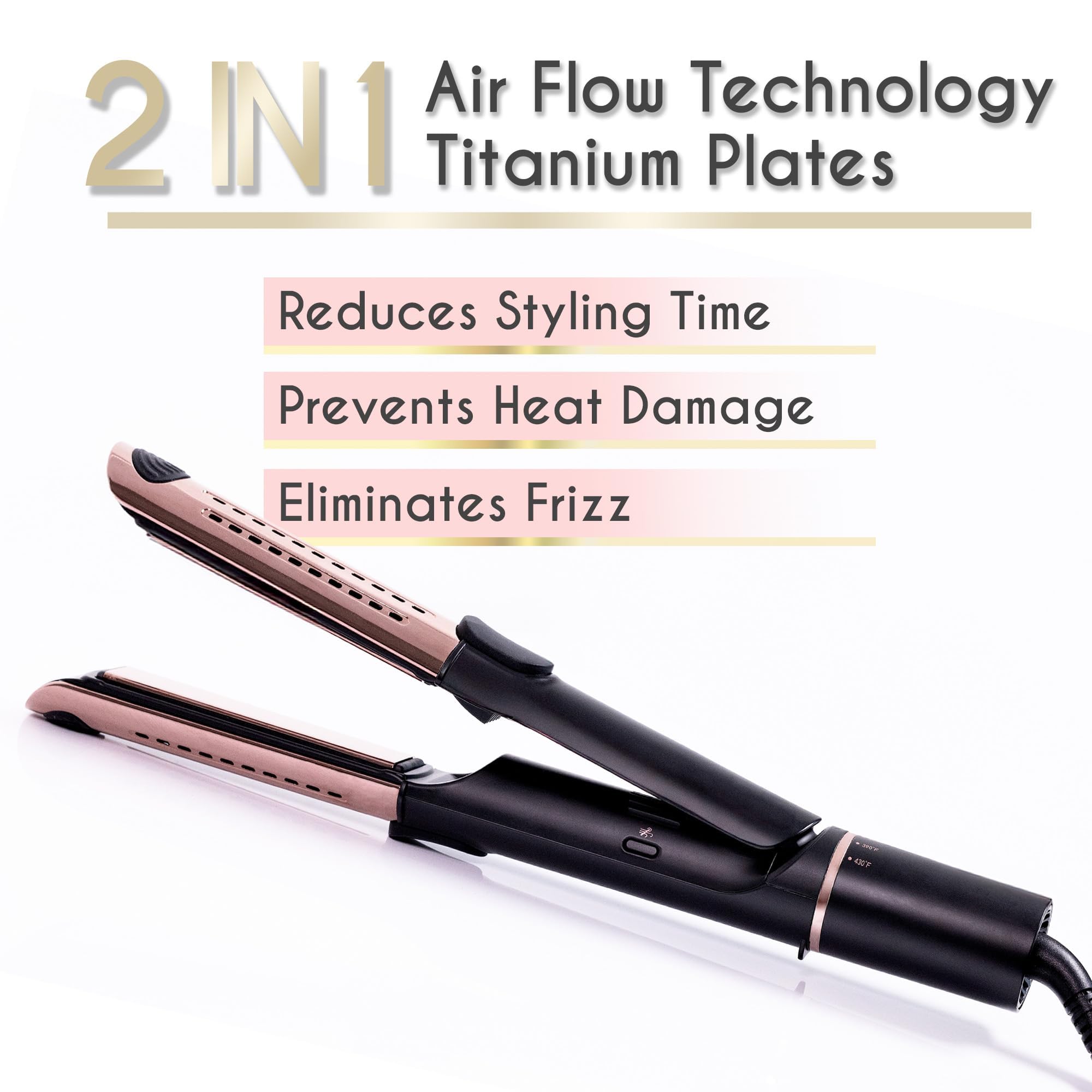 ELLA BELLA 360 airflow technology helps set styles with natural-looking movement.
