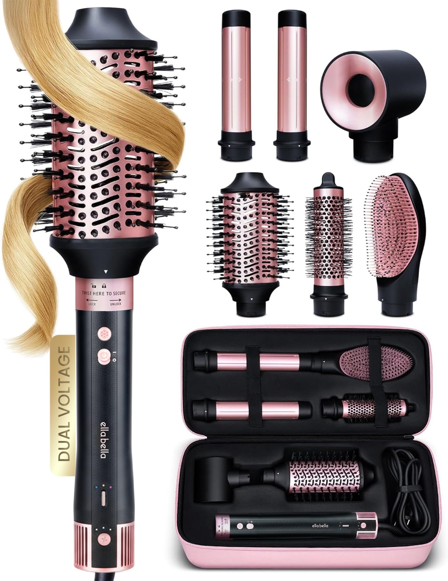 ELLA BELLA 6in1 hot air styler main unit for fast drying and versatile styling
