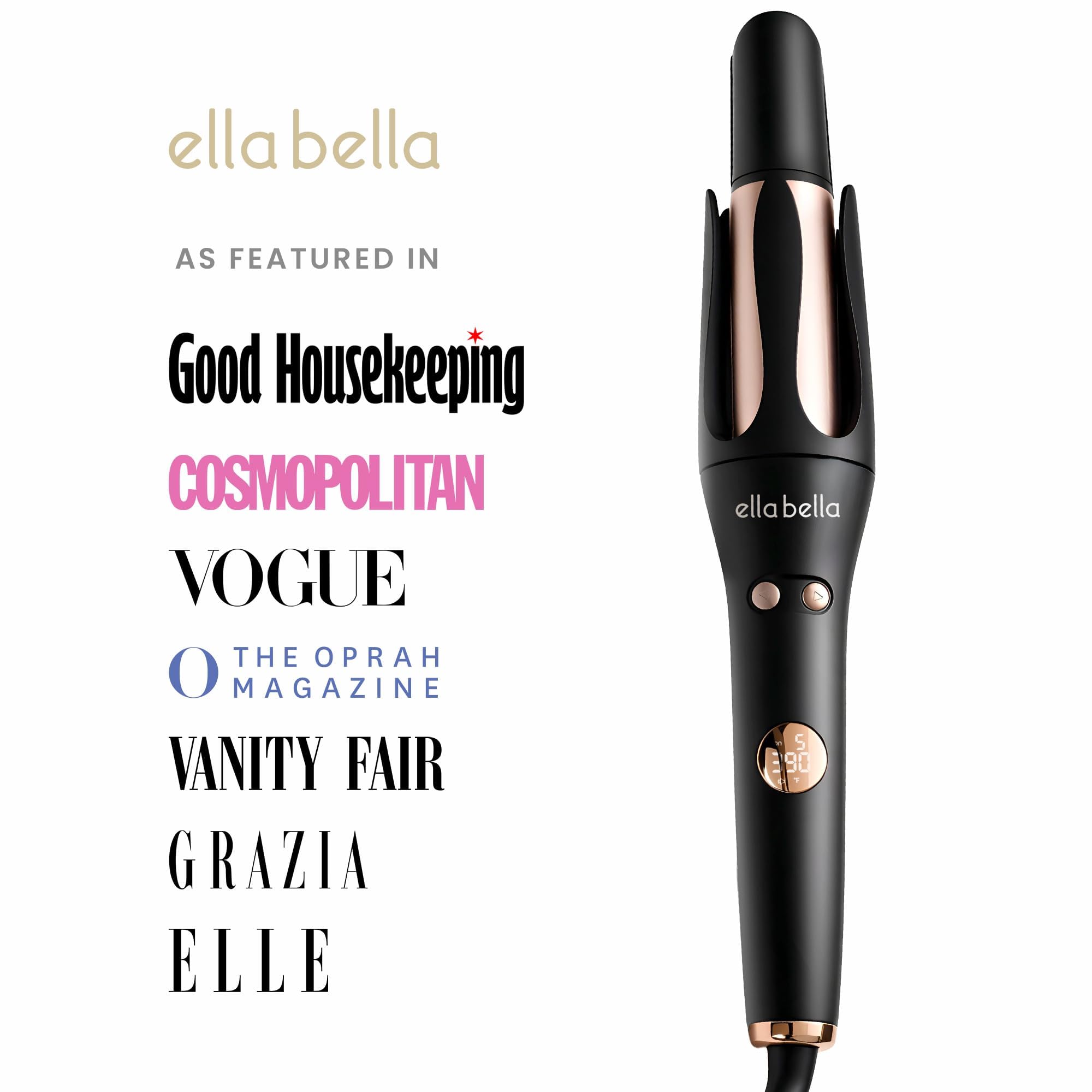 ELLA BELLA ceramic technology distributes heat evenly to minimize hotspots.