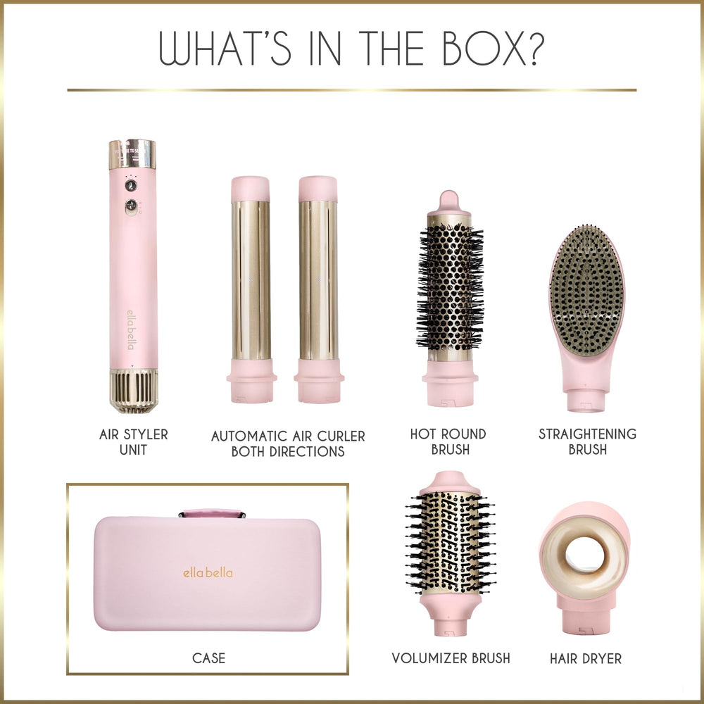 ELLA BELLA noise reduction design captures quiet, comfortable styling sessions.