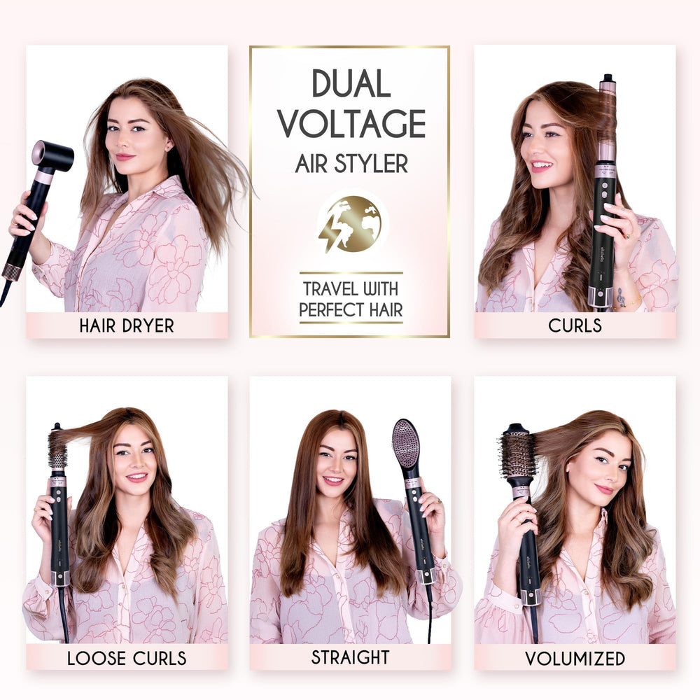 ELLA BELLA rotating curling iron 32mm creates natural voluminous curls