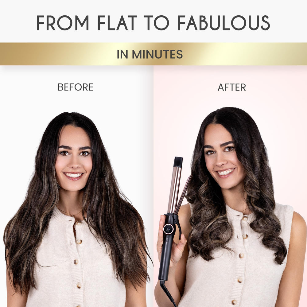 ELLA BELLA Slimline Curling Iron 1 Inch dual voltage for global use