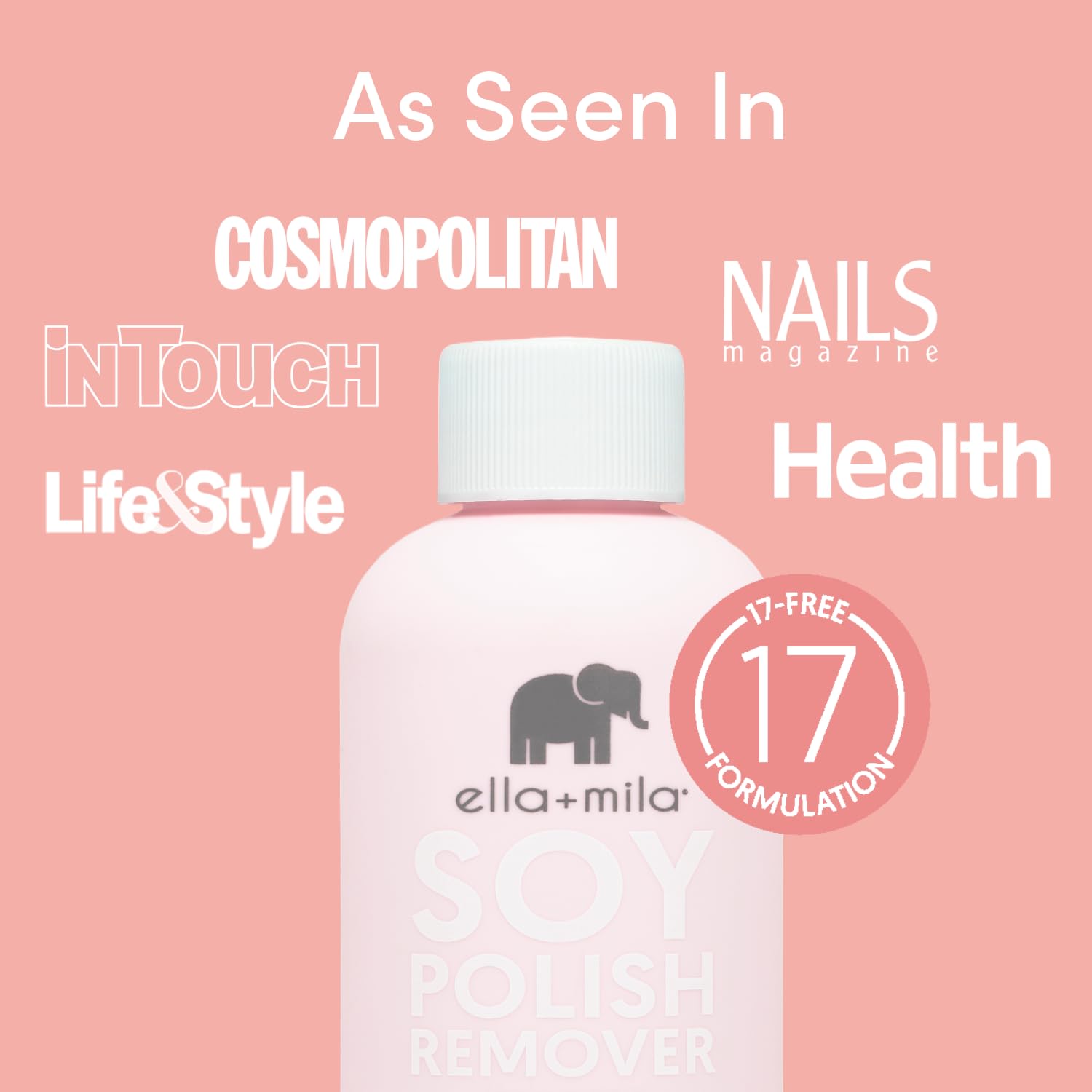 ella+mila lavender oil bottle highlights soothing aroma and conditioning benefits