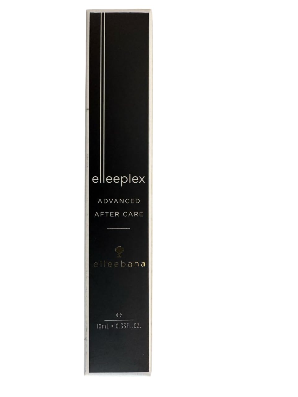 Elleebana Advanced Aftercare smooth, glossy finish after use on lashes and brows.
