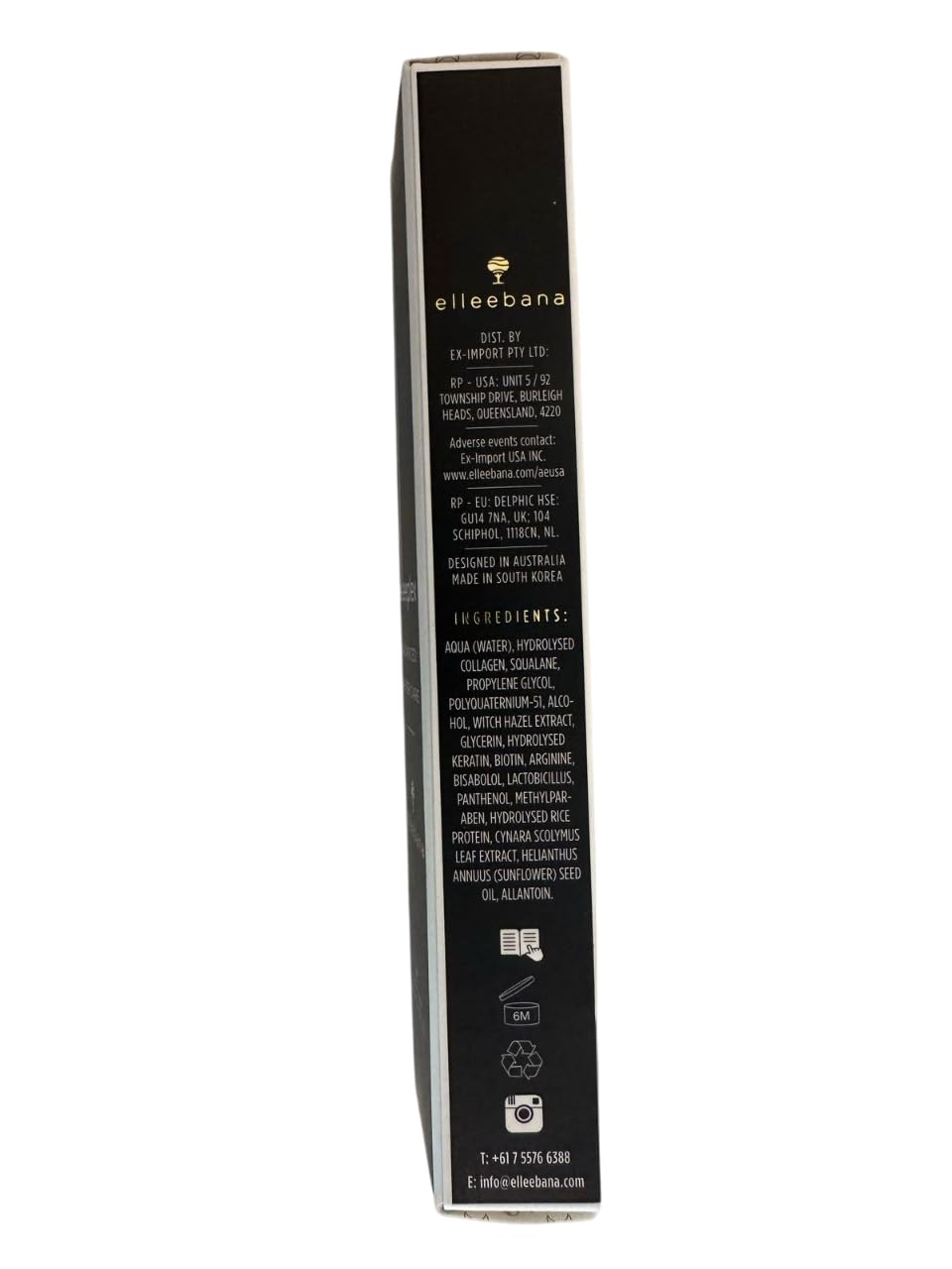 Elleebana Advanced Aftercare vegan cruelty-free icons emphasize ethical maintenance choice.